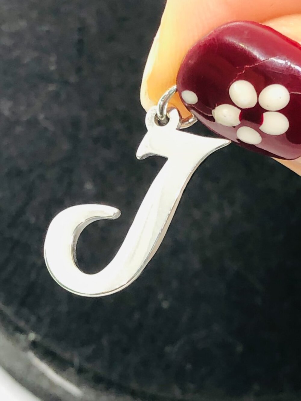 James Avery Large Script Initial J Charm